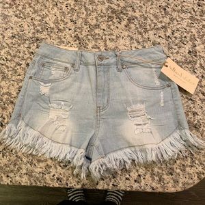 NEW!!! HIGH WASTED JEAN SHORTS SIZE 27